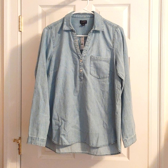 J. Crew Tops - J.CREW JUST REDUCED Denim Pullover